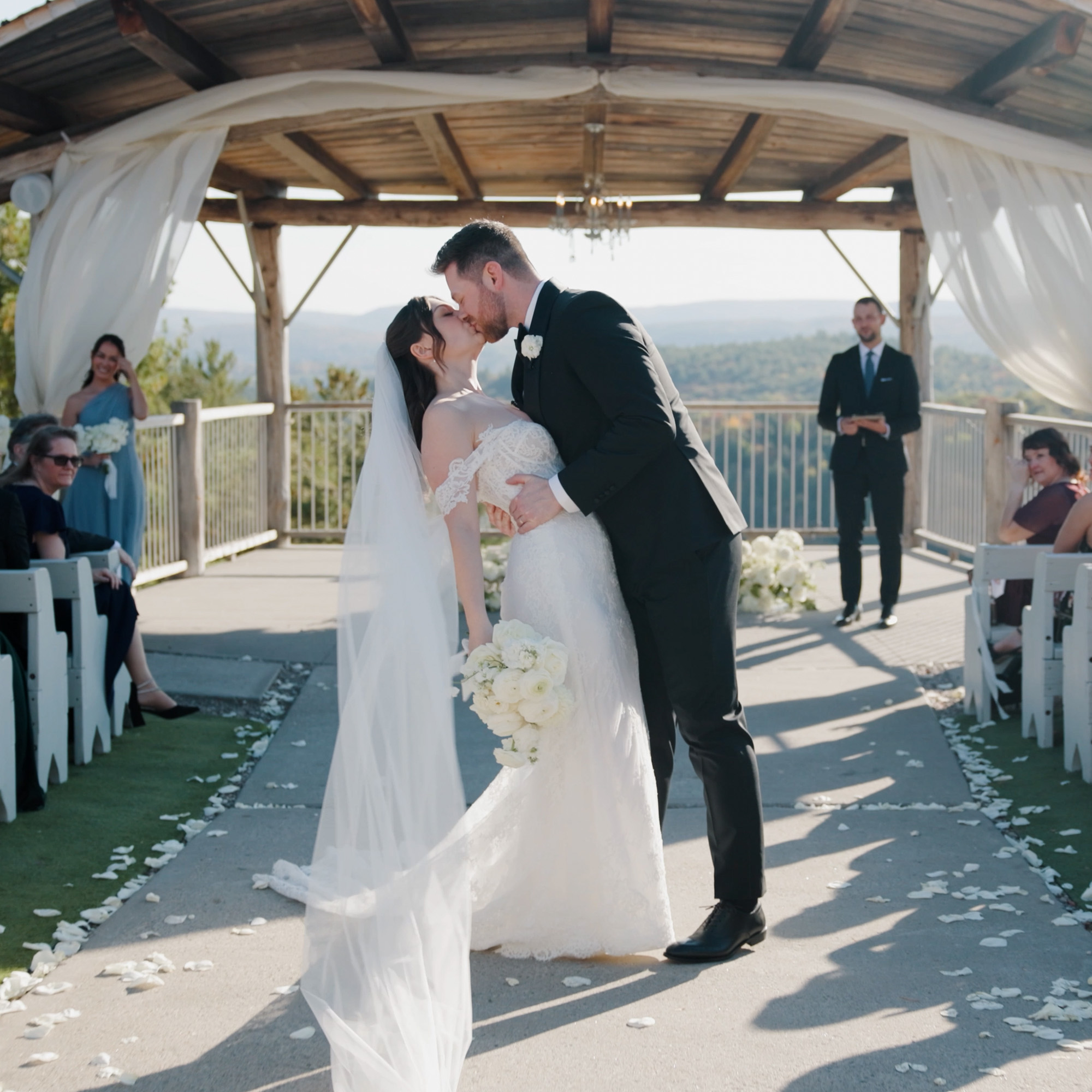 Caitlyn and Patrick at their Le Belvédère wedding