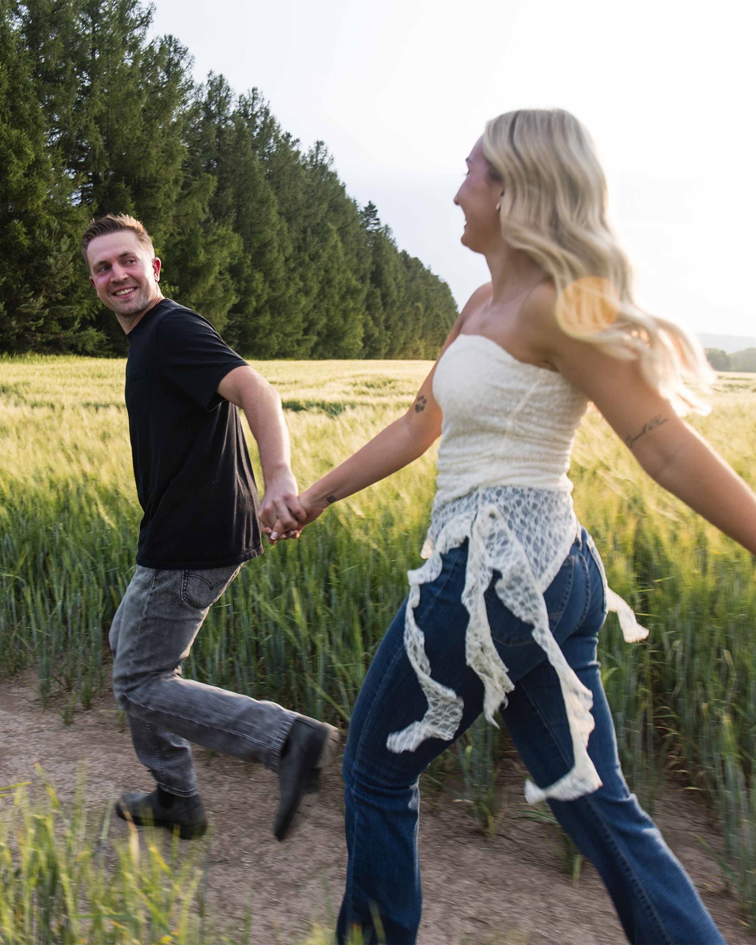 Torin Gunnell filming a couple on location