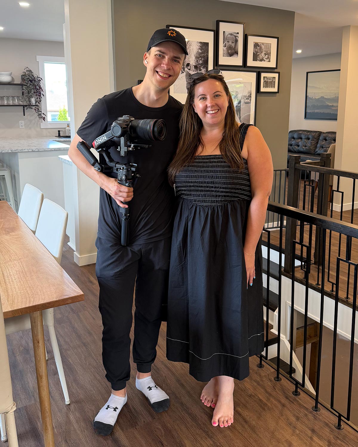 Torin with realtor Kelsey Belluz